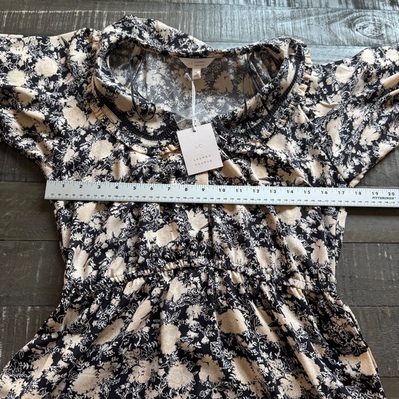 LC Lauren Conrad Ruffle Chiffon Shirt Dress Size Medium NEW WITH TAGS - Picture 5 of 10